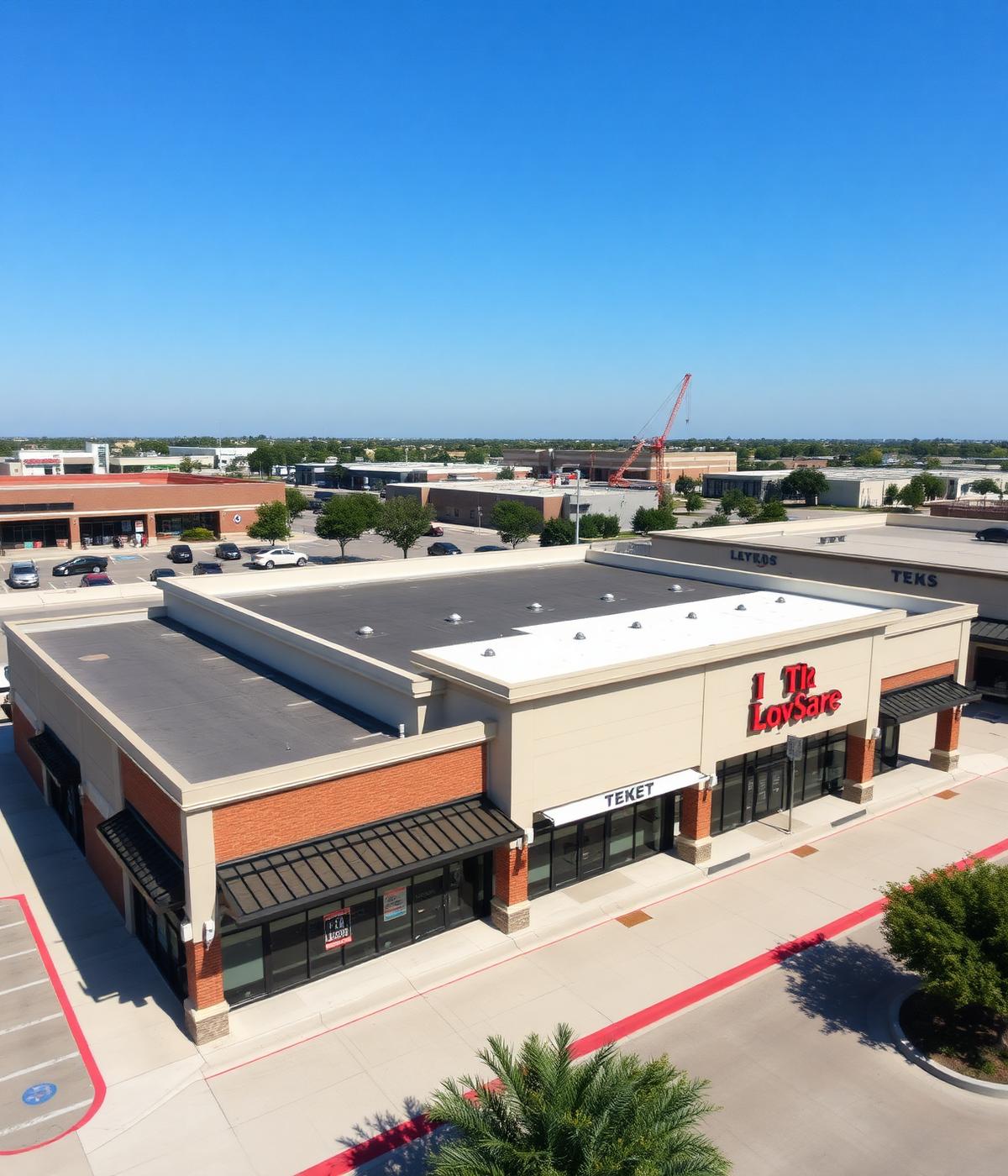 TPO commercial roof completed by LoveRain Roof Co. in Round Rock, TX